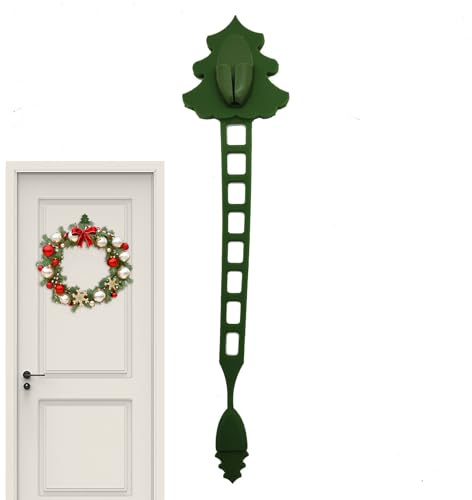 Erconsso Girlandenbinder Für Treppengeländer | Silikon Halter Für Kamin Advents| Dekorative klebende Weihnachtsgirlandenbänder für Geländer, Außenbereich, Weihnachtsstrumpf, Kamin, Treppe, Tür,