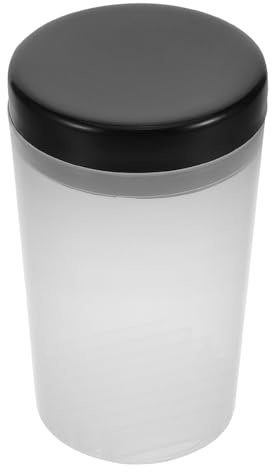 Anneome Nail Art Brush Cleaner Pot Plastic Organizer for UV Gel Pen Polish Remover Soaking Cup Compact Holder for Home Salon Use