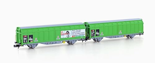 LEMKE Hobbytrain 81222062-Set of 2 Sliding Wall Trolley Hbbillns-x SBB, Ep.V, Decibello - Track Width N