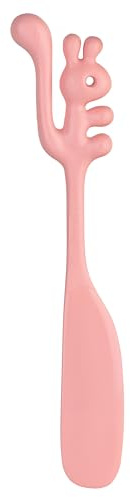 Koziol YUMMI Streichlöffel | für Kinder & Erwachsene | für Schokoaufstriche, Marmelade, Frischkäse und mehr | biozirkulärer Kunststoff, spülmaschinengeeignet, Küche (sweet pink)
