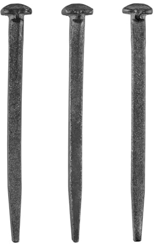MOLIGOU 3 Pcs Crucifixion Nails, 6 Crucifix Nails for Crafts, Hand Forged Nail for Easter Decor