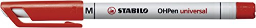 Folienstift - STABILO OHPen universal - wasserlöslich medium - Einzelstift - rot