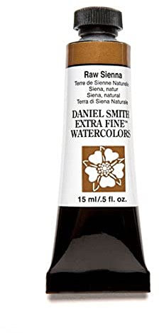 Tube de peinture aquarelle extra fine 15 ml Daniel Smith, Terre de Sienne naturelle, n/a