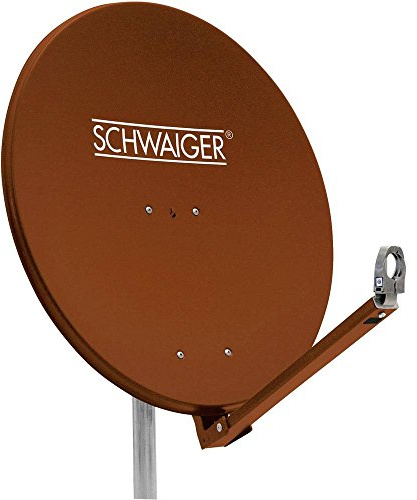 Schwaiger SPI710.2 Aluminium Offset-Parabolantenne (75 cm) Ziegelrot