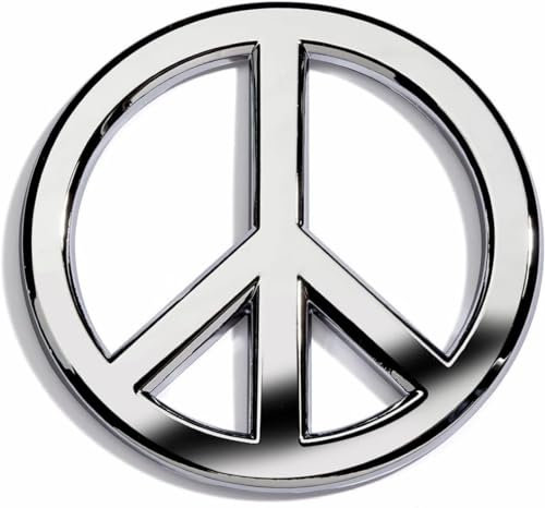 Chrom Peace Sign Hochwertige Auto Emblem von Revolution Auto Abzeichen