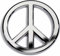 Chrom Peace Sign Hochwertige Auto Emblem von Revolution Auto Abzeichen