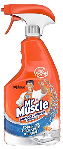 Mr Muscle Bathroom Cleaner, Advanced Power Bathroom Spray, 750ml
