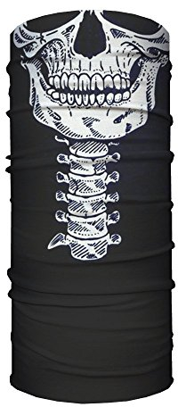 SA Fishing Face Shields ** 40+ Designs verfügbar ** Qualitäts Bandana/Multifunktionstuch/Schlauchtuch/Halstuch aus Stoff & SPF 40 - Face Masks von SA Company, Skeleton