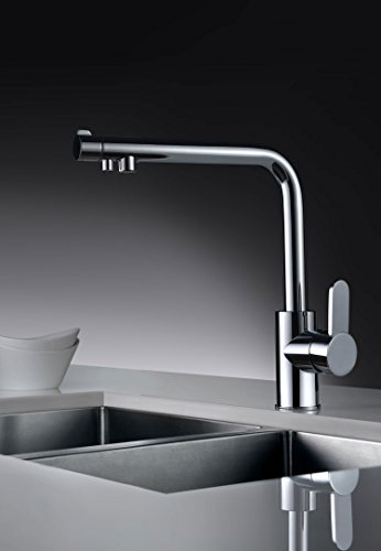 Grifo de cocina monomando con dos vías de agua Montecarlo Osmosis Imex