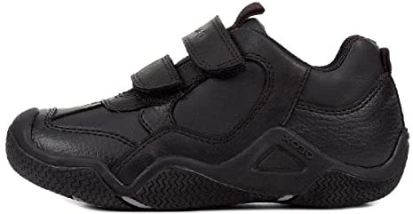 Geox boy JR Wader A Low-Top Sneakers, Black (Black C9999), 35