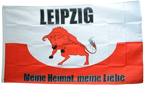 Flaggenfritze® Flagge/Fahne Fanflagge Leipzig - Meine Heimat Meine Liebe - 90 x 150 cm