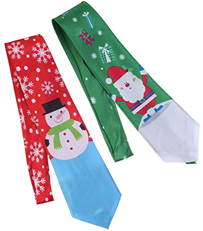 Toyvian Weihnachtskrawatte kreative Krawatte gedruckt Krawatte Xma Party Decortion für Kinder Kind(Zufallsmuster)