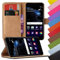Eximmobile - Book Case Handyhülle für Huawei Y6 (2018) mit Kartenfächer in Lila | Schutzhülle | Handytasche als Flip Case Cover | Handy Tasche | Etui Hülle Kunstledertasche