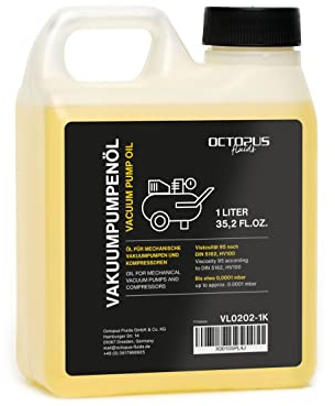 Octopus 1000 ml Aceite para Bomba de vacío 1 litro Aceite para Bomba de vacío Aceite para Bomba de vacío Aceite para compresor HV100 Aceite para máquinas
