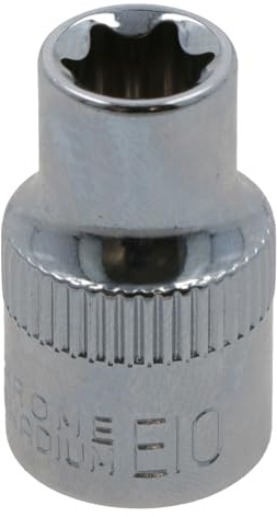 E11 Female Torx Socket Star Bit 3/8 Drive Standard External Chrome Vanadium Steel