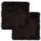 vidaXL 2X Stuhlauflage Sitzauflage Fellauflage Sitzpolster Sitzkissen Stuhlkissen Braun 40x40cm Echtes Schaffell Lammfell Öko Lamm Echtfell
