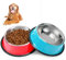 SUOXU Lot de 2 gamelles antidérapantes en acier inoxydable pour chien