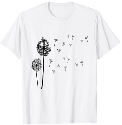 Tarassaco Soffione Primavera Estate Maglietta
