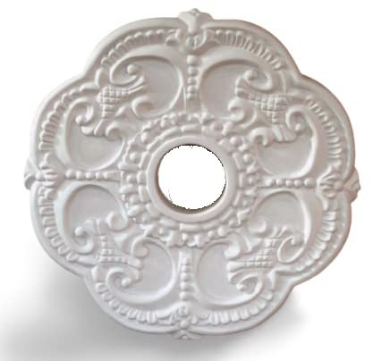 Artisans World Ceiling Medallion with centre Hole, White, 45