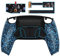 eXtremeRate RISE4 Remap Kit Programmable pour ps5 Manette BDM-010&020, Coque Arrière Redessinée avec 4 Palette pour ps5 Manette, Carte améliorée, Bleu Texturé