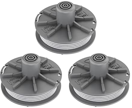 CDIYTOOL Bobine de rechange pour coupe-fil Easycut 400 Art.8846 400/25 Art.9807, ComfortCut450 Art.8847 450/25 Art.9808 Plus 500/27 Art.9809, PowerCut Art.8848, SmallCut 300/23 (3 bobines)