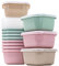 QILZO Pack 12 Recipientes de Plástico 300ml para Comida Recipientes para Comida de Bebé Sin BPA Fiambrera Apto para Microondas y Lavavajillas, Congelador, Recipientes con Tapa
