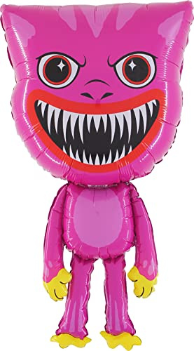 Toyland® 96 cm (38 Zoll) riesiger rosa Monster-Folienballon - Halloween-/Partyballons für Kinder