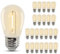 BESLAM Lampadine a Filamento LED S14 1W, Lampadina Edison bianca calda 130LM 2200K equivalente a 20W, base E27 per sostituzione della lampadina esterna impermeabile, confezione 25