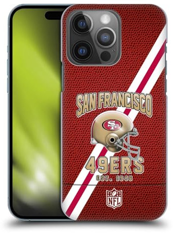 Head Case Designs Offizielle NFL Football Streifen San Francisco 49ers Logo Art Harte Rueckseiten Handyhülle Hülle Huelle kompatibel mit Apple iPhone 14 Pro