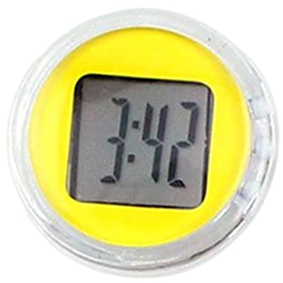 F Fityle Orologio digitale Mini impermeabile per moto, orologio digitale Stick-On, orologio elettronico da incollare, orologio da moto, indicatore dell'ora per bicicletta, moto, SUV, diversi modelli,
