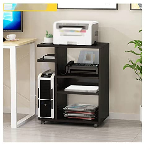 JHLP Robuste PC-Gehäusestütze mit Rädern – abnehmbare Host-Chassis-Tray-Halterung für Desktop-Computer, Tower Halter, Drucker – Heimbüro-CPU-Ständer (4-lagig)