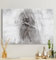 MyMaxxi - Premium Leinwandbild auf Keilrahmen Ballerina wandgrau Wandbild Design Wand Dekoration, Gemälde grau Leinwand - Tänzerin, Groesse_leinwand:70x100 cm
