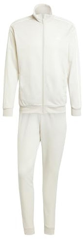 adidas Basic 3-stripes Tricot Track Suit Tuta Sportiva, Aluminium, L Uomo