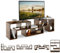 KOMFOTTEU Mueble TV Salón Combinable con 3 Piezas, Mueble Bajo para Televisión de hasta 65 Pulgadas, Armario de Televisor Multifuncional con Estantes Abiertos, Cómoda para TV (Marrón)