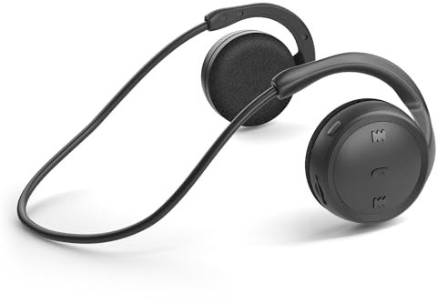 BAOZILY Ecouteurs Bluetooth sans Fil, Casque Bluetooth De Sport Casque sans Fil avec HiFi Stéréo Réduction De Bruit Mic, Pliable Et Léger, Étanche Oreillettes Bluetooth pour Running Gym Vélo (Noir)