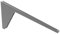 Hailo Einbau Handtuchhalter Secco Handtuchstange Handtuchtrockner einarmig grau Einbau (Dunkelgrau)