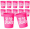 Lets Go Party Set mit 12 Bachelorette-Tassen, 453.6 g Bachelorette Party Becher, Cowgirl-Becher, Mädchen Trip Cups, Rosa Wiederverwendbare Becher, Mädchen Wochenendbecher, Cowgirl-Tasse, Mädchen Nacht
