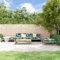ShGaxin 5-TLG. Garten-Lounge-Set mit Kissen Imprägniertes Kiefernholz, Lounge Gartenmöbel Set, Terassenmöbel Wetterfest, Loungemöbel Terrasse, Gartenlounge, Garten Loungemöbel Set, 3186122
