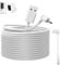 17ft/5.2M，26.2ft/8M，34ft/10.4M USB & DC Power Cord Compatible with Ring Stick Up Cam Battery/Ring Stick Up CamBattery 3rd Gen/2nd Gen ,Ring Spotlight Cam Battery Camera, Indoor Outdoor Power Cord
