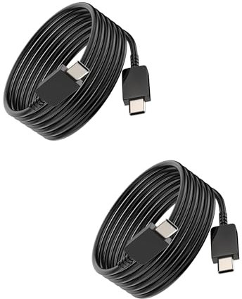 Cable cargador rápido USB C 60 W 2 M (lote de 2) para iPhone 16 15 Pro compatible con Samsung Galaxy S24 S23 S22 Ultra Enchufe adaptador para Apple MacBook para iPad Carga Teléfono Móvil Tableta