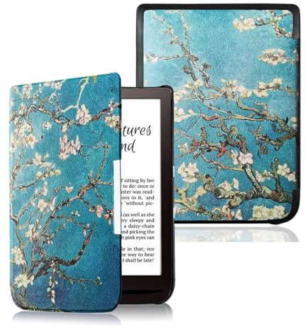 Huanghua Étui pour liseuse Vivlio Inkpad 3/3Pro PB740 7,8 en cuir de qualité supérieure, léger, fin, résistant aux chocs, avec mise en veille automatique, étui intelligent pour Vivlio Inkpad 3/3Pro