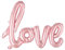 Love Luftballons, Valentinstag Deko 2025 Ballon, XXL Love Folienballon Verlobung Deko Hochzeit Banner Luftballon, Geschenk Oder Liebes-üBerraschung, Dekoration für Romantische AtmosphäRe(A-Rosa)