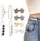 Laralily Hosenbund Enger Machen 8 PCS Hose Enger Machen Clip Hosen Enger Machen Clip Hosenknopf Zum Enger Machen Knöpfe Hosen Enger Machen Wiederverwendbar Verstellbare Knöpfe für Jeans Röcke