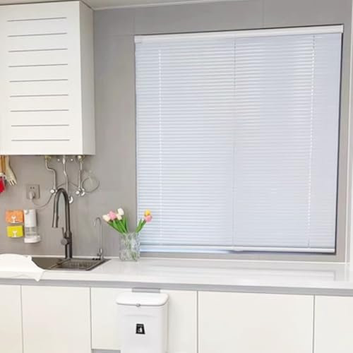 generisch Alu Jalousie 25mm Metall Lamellen Verdunkelungs-Jalousette Aluminium Horizontale Jalousien Wärmedämmung Privatsphäre Jalousie Für Bad Küche Schlafzimmer(W150xH200cm)