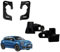 Generico Kit Completo Coppia Ganci e Gommini rinforzati Supporto mensola cappelliera Baule Fiat 500X