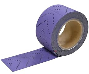 Sandwox 328 Schleifrolle 70mm x 12m – Korn 320 – Schleifmittel auf Rolle für Holz, Metall, Lack, Spachtel – Anti-Verstopfung, Filmunterlage, Profiqualität