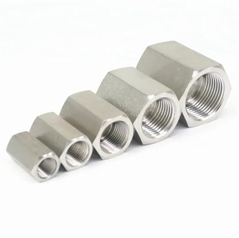 1pc M10x1 Weibliche 304 Edelstahl Hex Mutter Stange Rohr Fitting Anschluss Max Druck 600 Bar