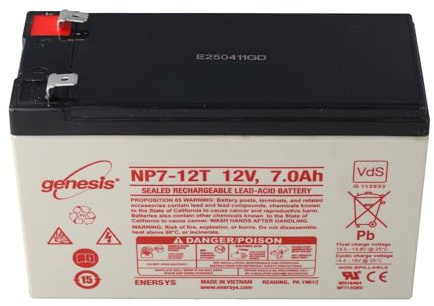 EnerSys Hawker Genesis NP7-12T Akku, Blei PB 12 Volt 7Ah, mit 6,3mm Kontakten