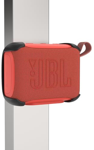TIUIHU Funda magnética para altavoz Bluetooth JBL Go 5/Go 3 ultraportátil, correa antideslizante extraíble y tornillos incluidos, agarre seguro en carritos de golf, bicicletas, RV, SUV, pared, metal