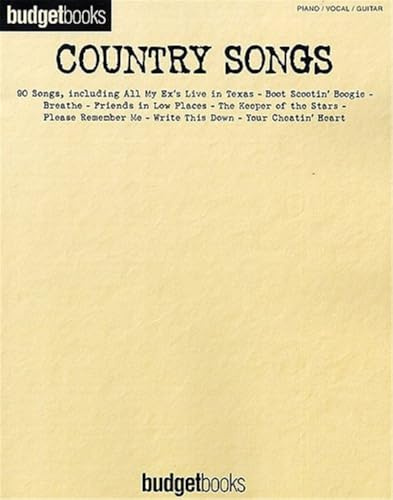Country Songs, Songbook: 90 Songs. piano/vocal/guitar